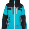Купить Горнолыжная куртка Kilpi Team Jacket-W L0004KIBLK3 34 Черная с бирюзовым (8592913152461)