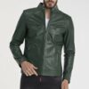 Купить Кожаная куртка IPARELDE Зеленая XL (IPAMBS10)