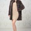 Купить Шуба норка Chic fashion поперечка 48 коричневый 2867