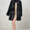 Купить Шуба норка Chic fashion поперечка 56 черный 2846