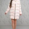 Купить Шуба норка Chic fashion поперечка 50 бежевый 2803
