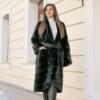 Купить Длинная шуба TORNADO FUR из меха норки XL Черная (gtf 1649)