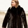 Купить Классическая шуба TORNADO FUR с воротником XL Черная (Greekfur 49)