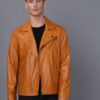Купить Мужская кожаная куртка BASICS & MORE Горчичный M (BA8165877)