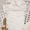 Купить Конверт Choupette на выписку с обьемными цветами"Броше" экрю 40см*65см (140-63)
