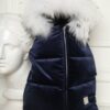 Купить Конверт Choupette пуховый бархатный с опушкой синий 40см*65см (513-20)