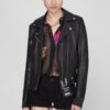 Купить Женская черная кожаная куртка L-LYFA Diesel S 00SWYR 0AATQ