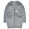 Купить Кардиган TWINSET 192ST3072 L паєтки сірий