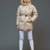 Купить Пуховик с натуральным гусиным пухом Udekasi 5512 М Бежевый 01