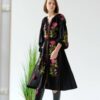 Купить Сукня UkrLook з вишивкою "Флора" XL Чорна (1002006)