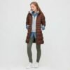 Купить Пуховик Uniqlo UQ0328W S Коричневый