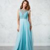 Купить Вечернее платье ANGEL FASHION DRESS MILA 44 бирюзовый