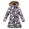 Купить Пальто зимнее для девочек Хуппа Huppa Parish белый с принтом