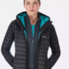 Купить Куртка Rab Microlight Alpine wmns 12 Черный-Бирюзовый