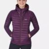 Купить Куртка Rab Microlight Alpine wmns 8 Красный-Фиолетовый