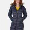 Купить Пуховик Rab Deep Cover Parka wmns 10 Темно-Синий