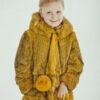 Купить Детская шуба желтая Пухната Лисиця Пухната Лисиця One Size Желтая