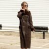 Купить Дубленка TORNADO FUR с элементом декорации XL Коричневая (Tis 55)
