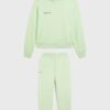 Купить Облегченный женский oversized костюм из органического хлопка The Pangaia Lightweight Organic Cotton Suit Moss Green нежно-зеленый XS (OPSW24)
