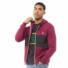 Купить Толстовка Fred Perry Colour Block Hooded Sweat Tawny Port Burgundy