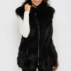 Купить Меховая жилетка из песца VK черная (Арт. PAL451) 46