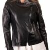 Купить Кожаная куртка косуха VK черная женская (Арт. VK284) 48