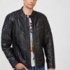 Купить Мужская черная кожаная куртка DONNIE Pepe Jeans M PM402402