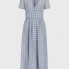 Купить Платье Emporio Armani 44 Голубое с серым 3K2A73.2NXUZ