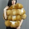 Купить Шуба из меха лисы бакун Miss Lora Юлианна Рукав полностью отстегивается на жилетку размер M