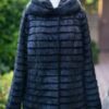 Купить Шуба из меха нутрии Miss Lora Болеро Графит XL (52)