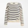 Купить Джемпер MaxMara M Бежевый с черным 53611317600