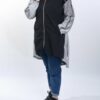 Купить Плащ женский Liu Jo размер XS серебристый с черным (Арт. TA0034T5895)