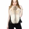 Купить Женская жилетка из лисы Alberta AV-17 Y80 ZIK 003 2XL Чёрный