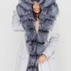 Купить Парка Sifurs с мехом чернобурки L Серая (М15-85-ЧБ-СЕР)