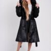 Купить Шуба BG-Furs колокольчик из стриженого меха нутрии 40 Черная (Р-М16-Ч-Клеш)