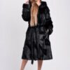 Купить Шуба BG-Furs из стриженой нутрии 62 Черная (Р-М-16-Ч-Гусики-62)