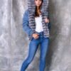 Купить Парка BG-Furs с натуральным мехом чернобурки S Сапфировая (Р-ПБ19-Сапфир-Чернобурка-S)
