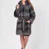 Купить Шуба BG-Furs из натурального меха стриженой нутрии 50 Серебристая (Р-М16-Серебро-15/1-50)