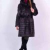Купить Шуба BG-Furs из меха нутрии 44 Черная (Р-М16-50-1/3-Ч-Графит-44)