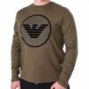 Купить Лонгслів спортивний чоловічий EMPORIO ARMANI (6G1T6E-1JPRZ-0557/19-20) Оливковий XL