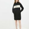 Купить Платье Calvin Klein Jeans MONOGRAM BLOCKING HOODIE DRESS J20J216268-BEH S Черное (8719854087373)