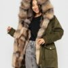 Купить Парка Sifurs с мехом блюфрост с меховой подстежкой светлый L Хаки 9 (М25-МП-Ф-СХАКИ9)