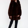 Купить Шуба Kiriazos Lavanda/80 44 Коричневая 77020014