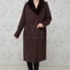 Купить Пальто кашемир Chic fashion 42 коричневый 11241