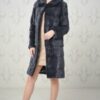 Купить Шуба норка Chic fashion поперечка 48 темно-серый 2158