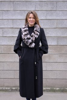 Купить Женское пальто Bella Bicchi California Black coat 46 р черный