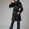 Купить Шуба из нутрии Miss Lora Пальто классика черная S (44-46)
