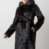 Купить Шуба из нутрии Miss Lora Шинель коричневая S (44)