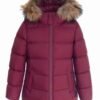 Купить Пуховая куртка- пальто для девочки ALORES Eddie Pen 3111 бордо 128