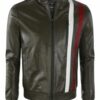 Купить Кожаная куртка GIORGIO DI MARE Хаки 2XL (GI7316080)